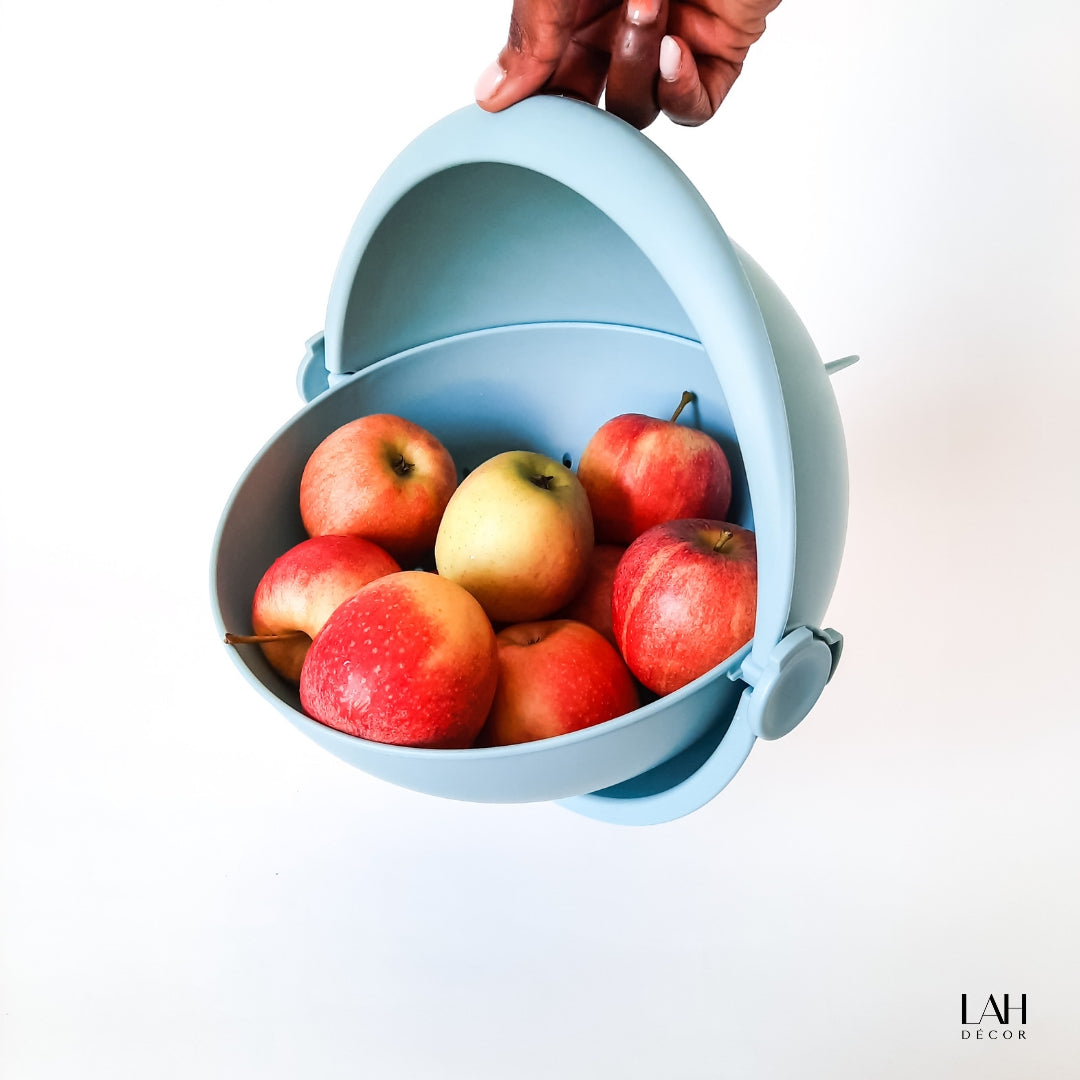 2-in-1 Colander and Bowl Set, Teal