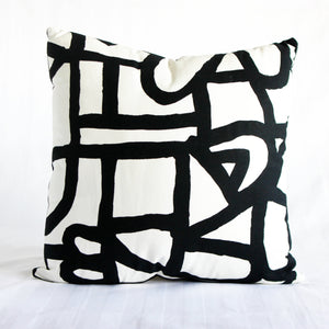 Bold Abstract Throw Pillow, 18x18"