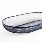 Load image into Gallery viewer, Navy Mesh Wire Serving Basket

