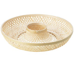 Load image into Gallery viewer, Round Bamboo Serving Basket
