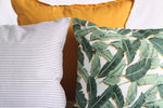 Load image into Gallery viewer, Tropical Banana Leaf Throw Pillow, 18x18&quot;
