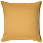 Load image into Gallery viewer, Mustard yellow cotton throw pillow
