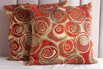 Load image into Gallery viewer, Swirls Throw Pillow, 19x19&quot;
