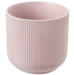 Load image into Gallery viewer, Pink ribbed plant pot
