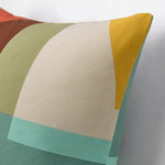 Load image into Gallery viewer, Multi-coloured Abstract Cotton Throw Pillow with Insert, 20x20&quot;
