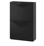 Load image into Gallery viewer, Shoe Storage Cabinet, Black, Set of 2
