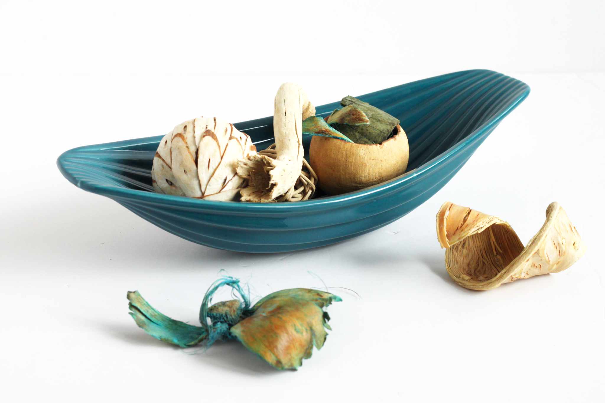 Turquoise Shell Ceramic Tray